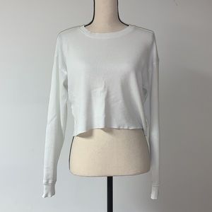 TNA Waffle Knit Crop Top XS